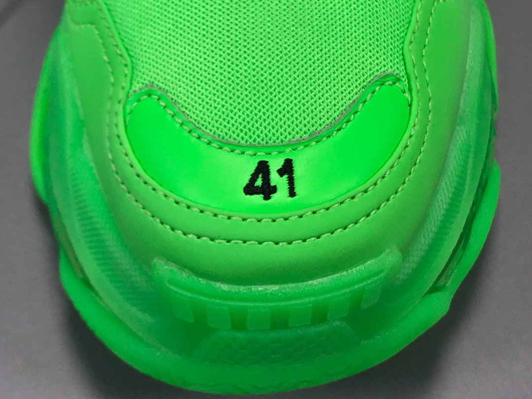 Bg Triple S Neon Green Clear Sole