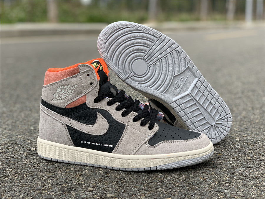 1 Retro High Neutral Grey Hyper Crimson