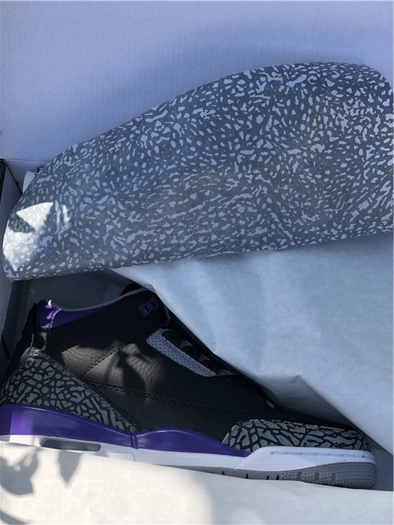 3 Retro Black Court Purple CT8532-050