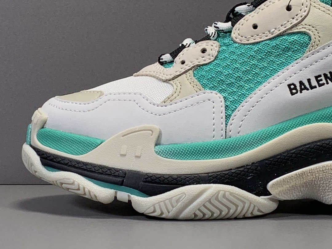 Bg Triple S White Grey Turquoise (W)