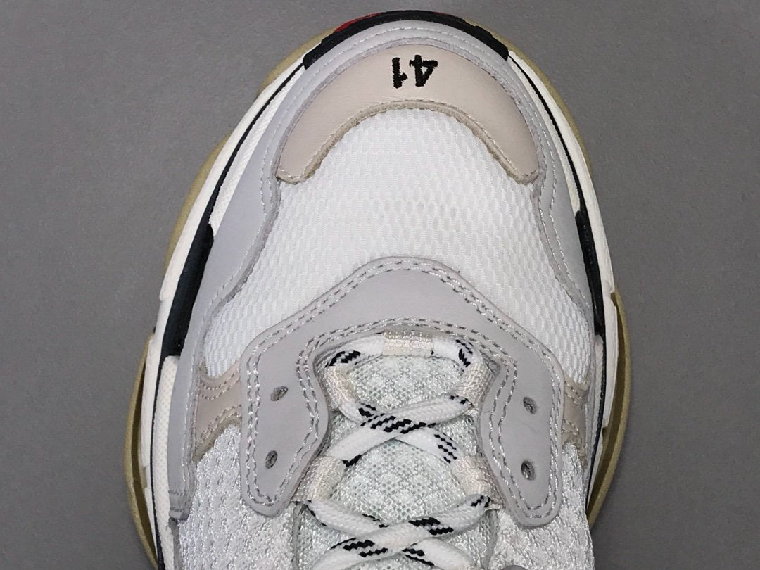 Bg Triple S White Black Red