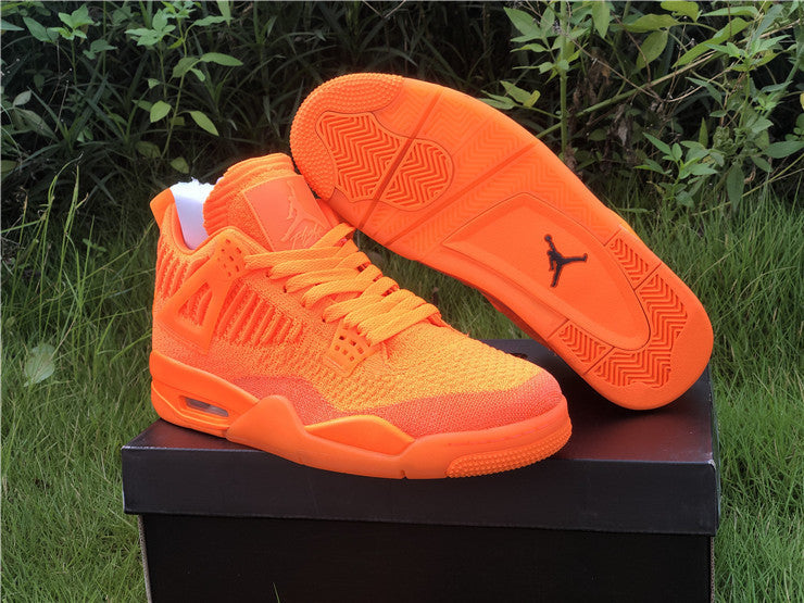 4 Retro Flyknit Orange