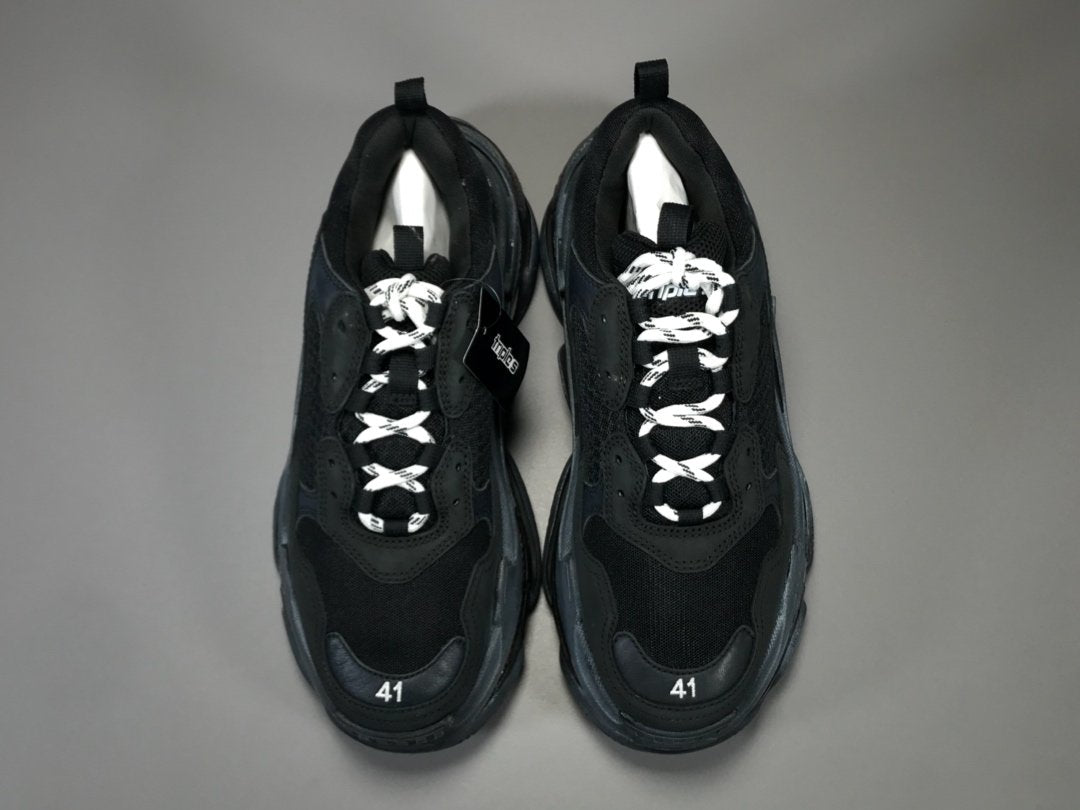 Bg Triple S Clear Sole Black
