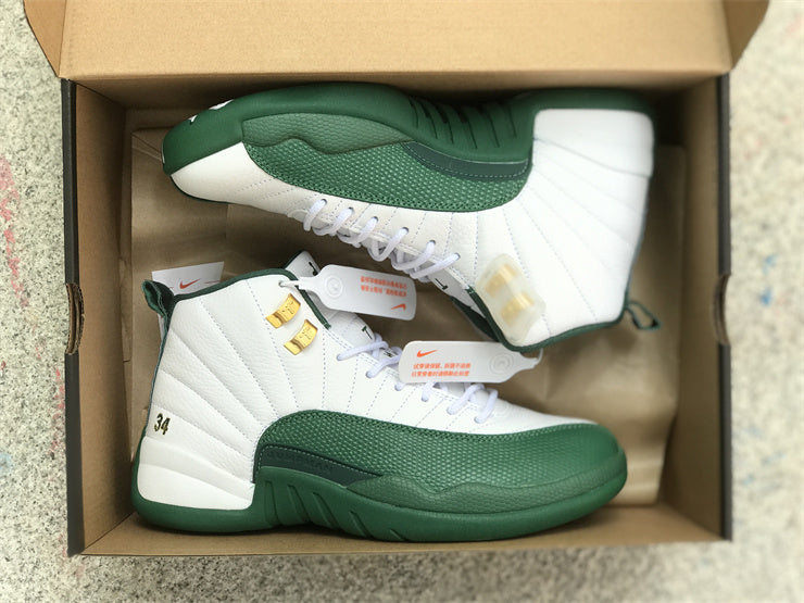 Air Jordan 12 PE Ray Allen White Green