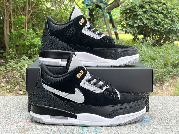 Air Jordan 3 Retro Tinker Black Cement Gold