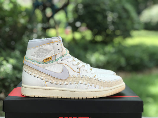 Air Jordan 1 Retro High  OG SP Union Bephie's Beauty Supply Woven Sail