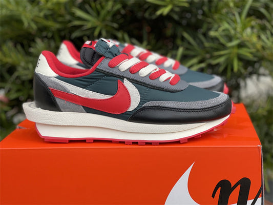 Nike LD Waffle Sacai Undercover Midnight Spruce University Red