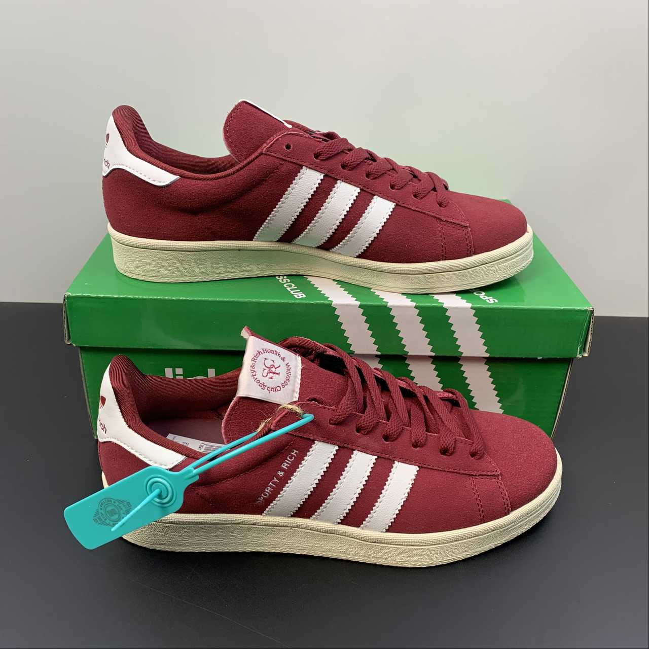 Adidas Campus 80s Sporty & Rich Merlot Cream