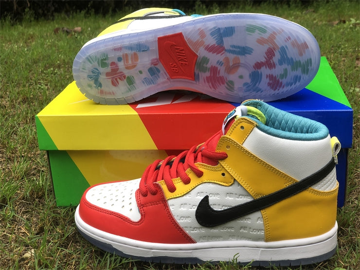 Nike SB Dunk High x Fro skate  All Love No Hate