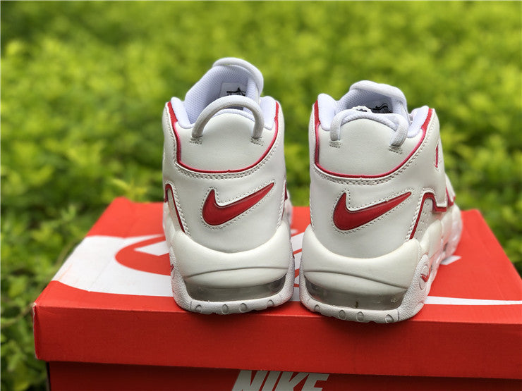 Nike Air More Uptempo White Varsity Red Outline (2018/2021)