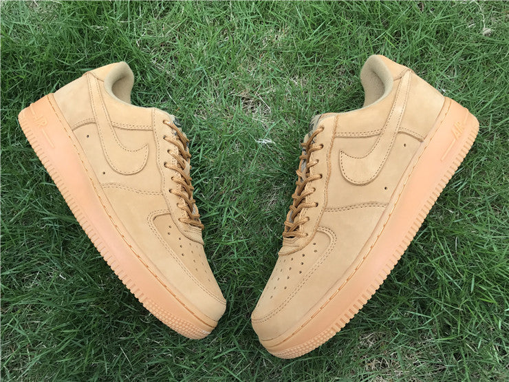 Nike Air Force 1 Low GS Wheat Flax 8 Leather