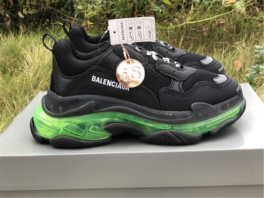 Balenciaga Triple S Black Yellow Fluo
