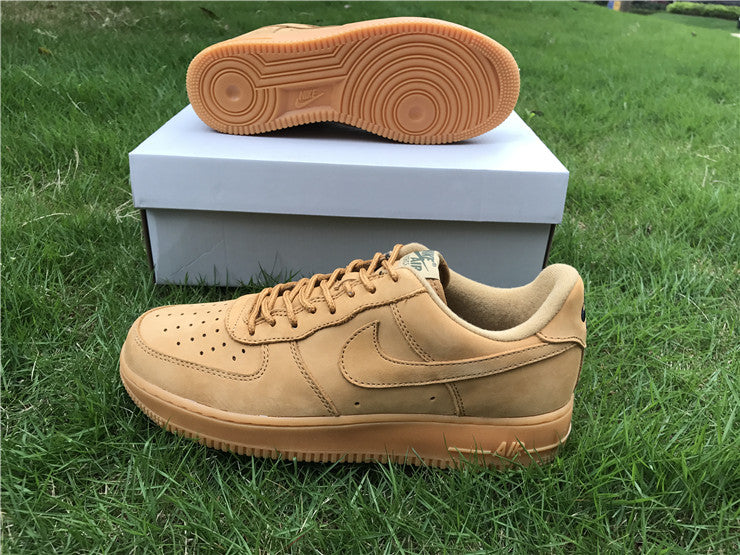 Nike Air Force 1 Low GS Wheat Flax 8 Leather