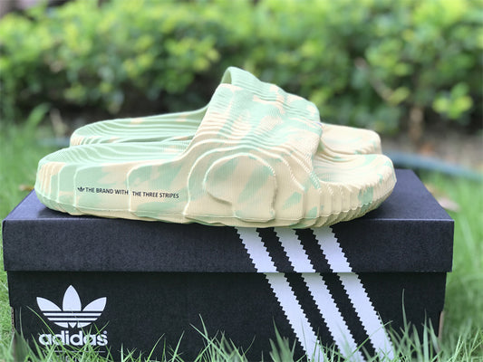 Adidas Adilette 22 Slides Magic Lime St Desert Sand