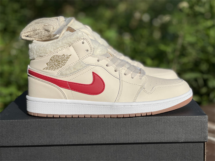 Air Jordan 1 Mid  Fleece Pearl White (GS)