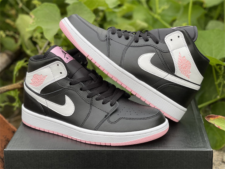 Air Jordan 1 Mid  Arctic Pink Black (GS)