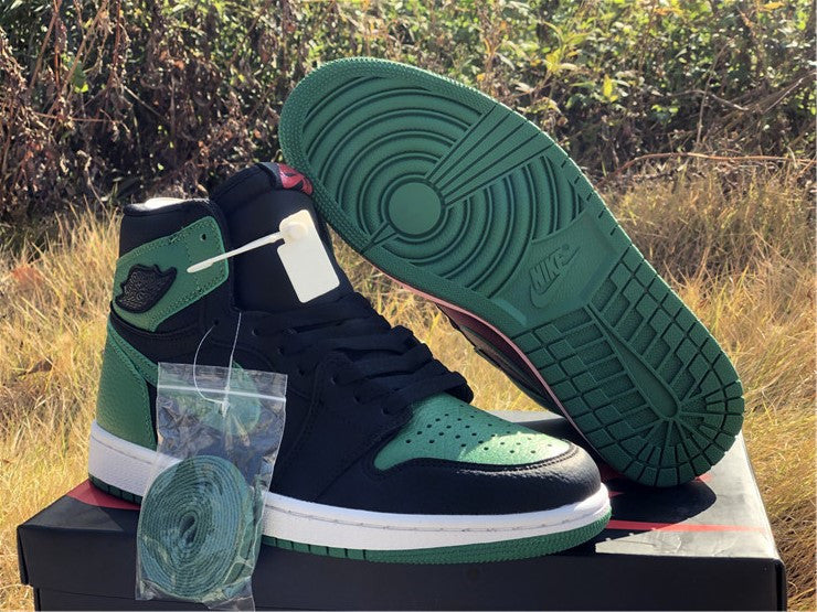 Air Jordan 1 Retro High Pine Green Black