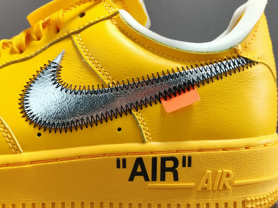 Nike Air Force 1 Low OFF-WHITE University Gold Metallic Silver