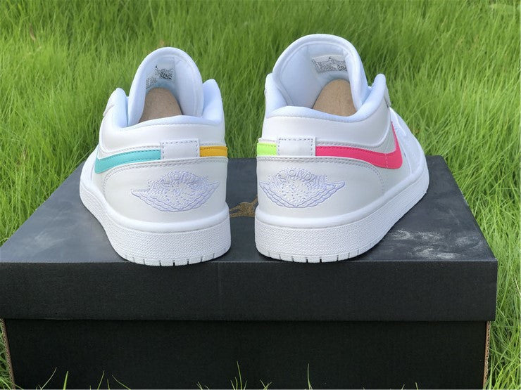 Air Jordan 1 Low White Neon (GS)