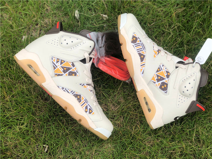 Air Jordan 6 Retro Quai54 Sail Brown (2020)