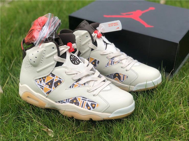 Air Jordan 6 Retro Quai54 Sail Brown (2020)