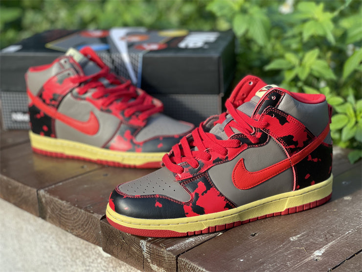 Nike Dunk High 1985 Red Acid Wash DD9404-600