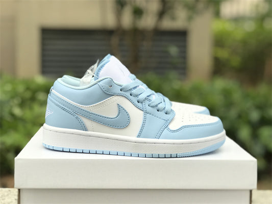 Air Jordan 1 Low White Ice Blue (Women's)