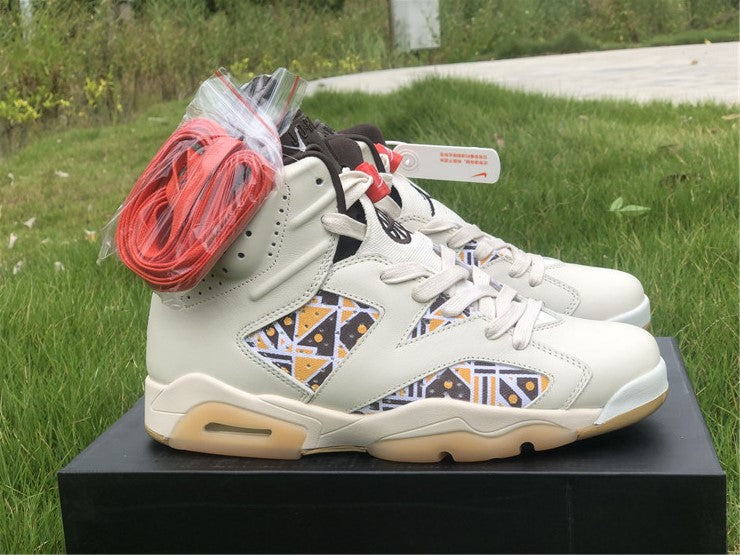 Air Jordan 6 Retro Quai54 Sail Brown (2020)