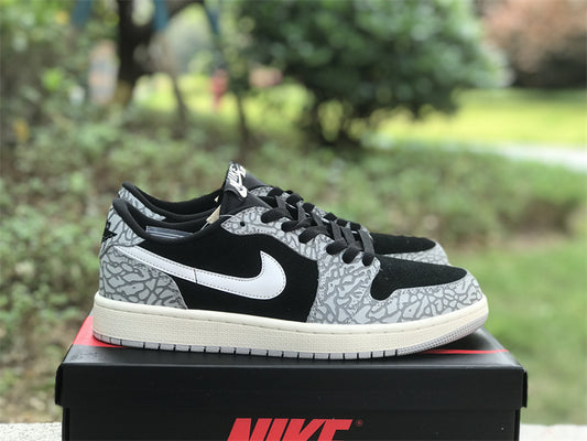 Air Jordan 1 Low OG Black Cement   CZ0790-001