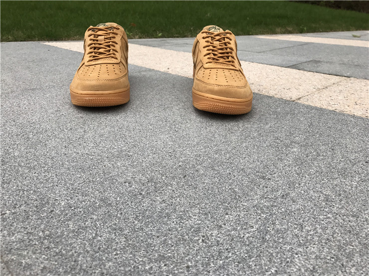 Nike Air Force 1 Low GS Wheat Flax 8 Leather