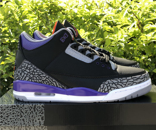 Air Jordan 3 Retro Black Court Purple CT8532-050