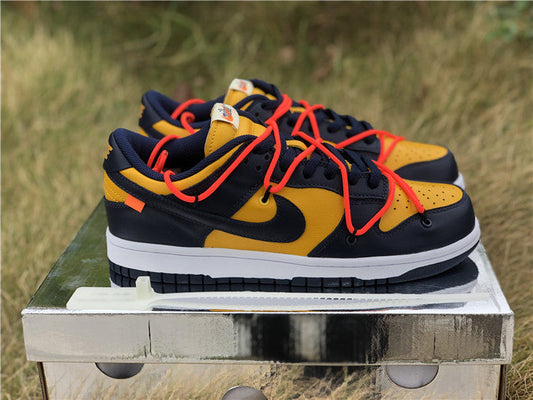 Nike Dunk Low Off-White University Gold Midnight Navy