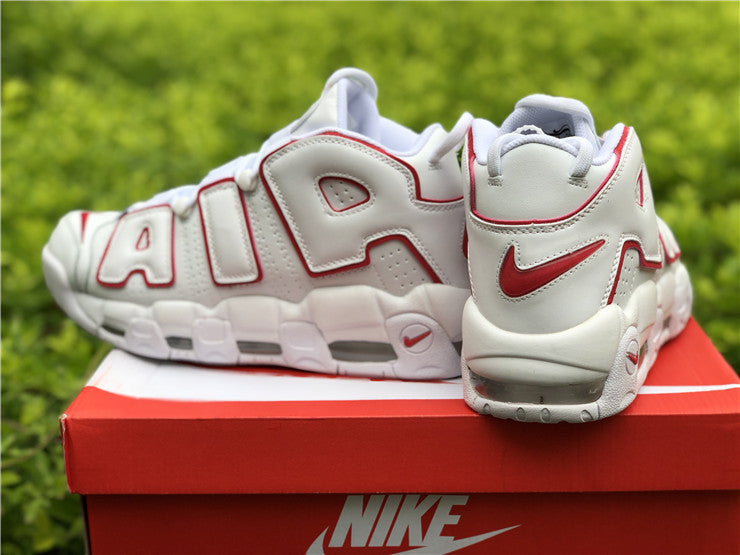 Nike Air More Uptempo White Varsity Red Outline (2018/2021)