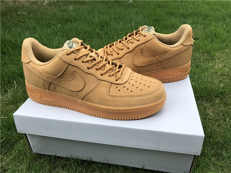 Nike Air Force 1 Low GS Wheat Flax 8 Leather