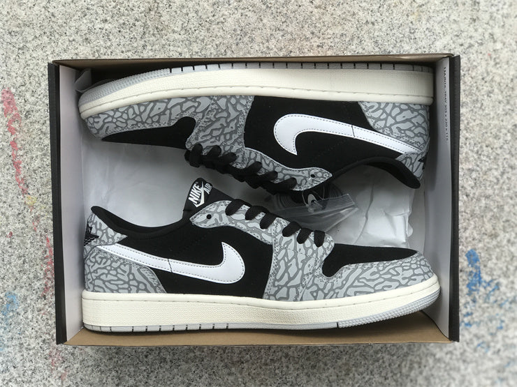 Air Jordan 1 Low OG Black Cement   CZ0790-001