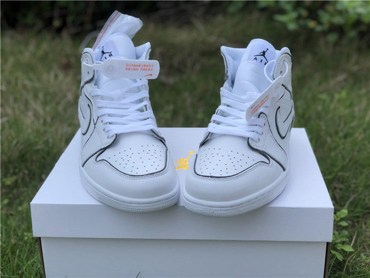 Air Jordan 1 Mid Iridescent Reflective White (W)