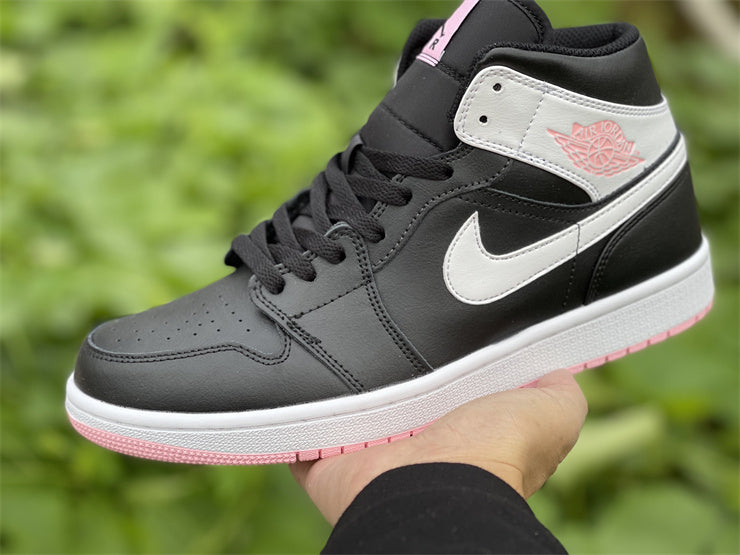 Air Jordan 1 Mid  Arctic Pink Black (GS)