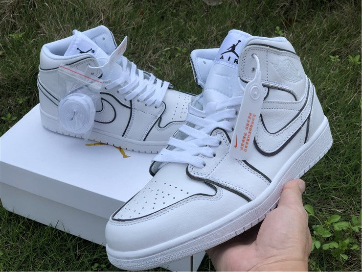 Air Jordan 1 Mid Iridescent Reflective White (W)