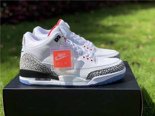 Air Jordan 3  Retro Free Throw Line White Cement 923096-101