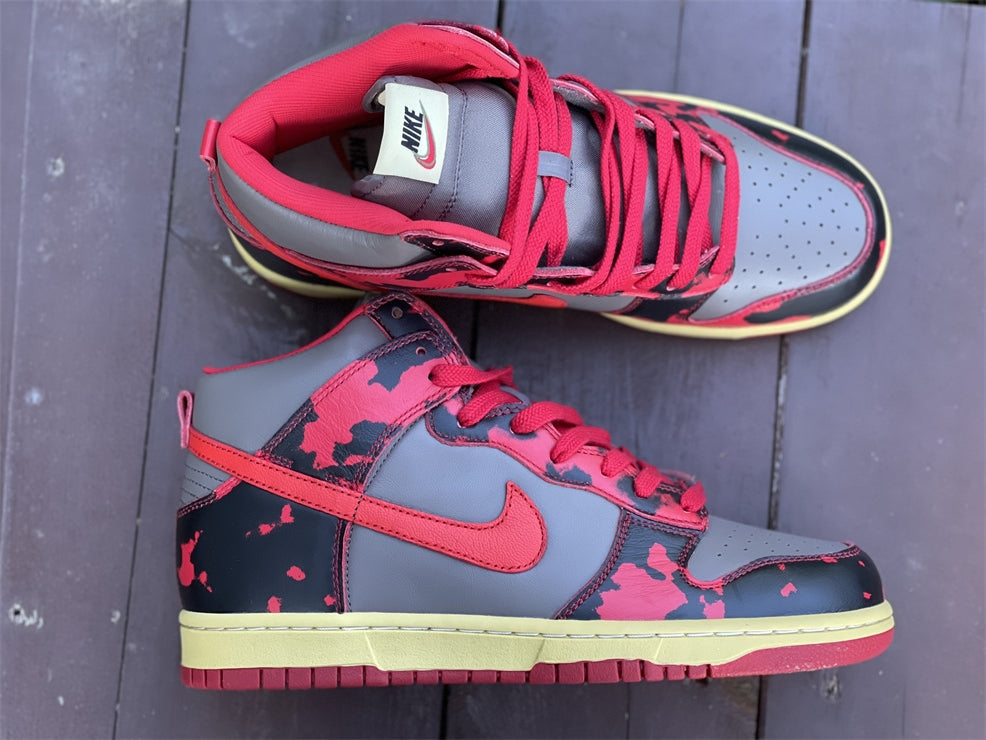 Nike Dunk High 1985 Red Acid Wash DD9404-600