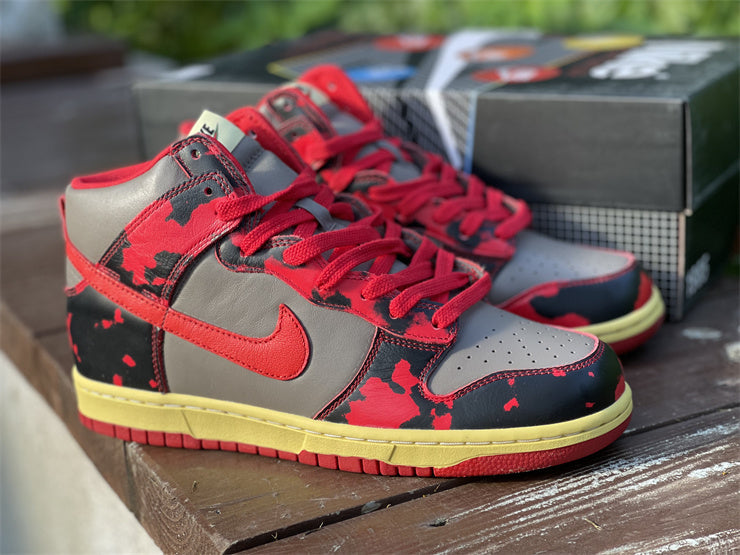 Nike Dunk High 1985 Red Acid Wash DD9404-600