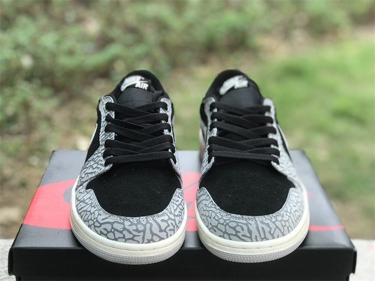 Air Jordan 1 Low OG Black Cement   CZ0790-001