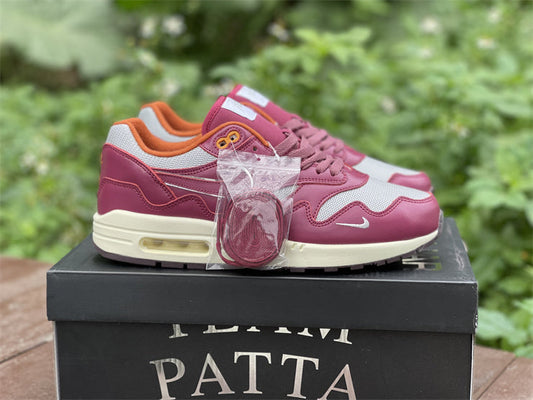 Nike Air Max 1 Patta Waves Rush Maroon (without Bracelet)