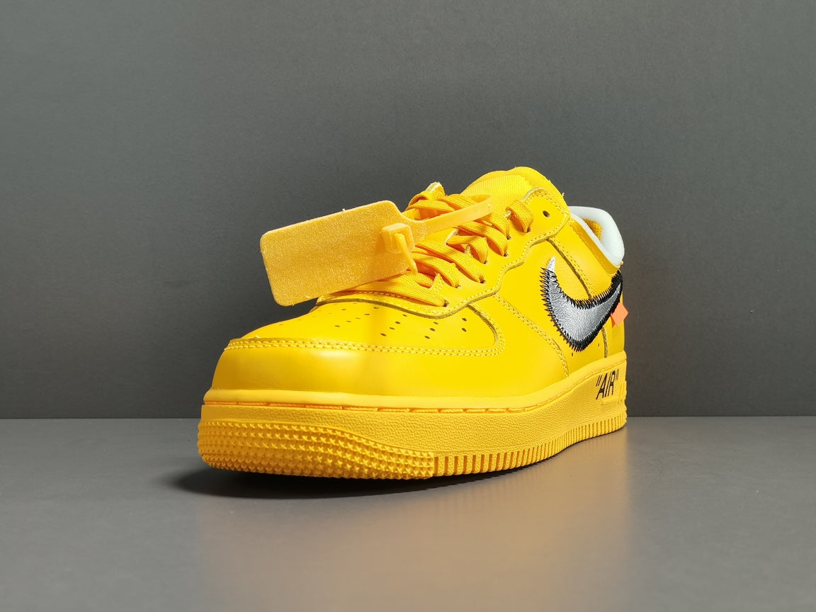 Nike Air Force 1 Low OFF-WHITE University Gold Metallic Silver