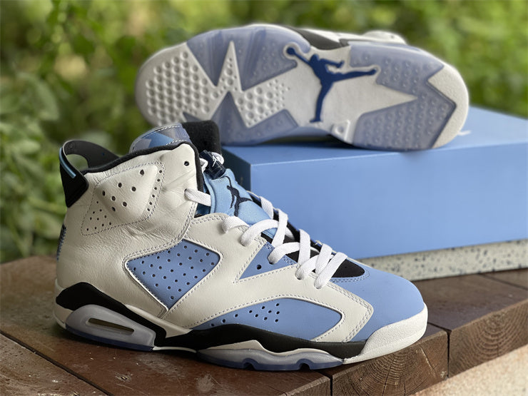 Air Jordan 6 Retro UNC White (GS)