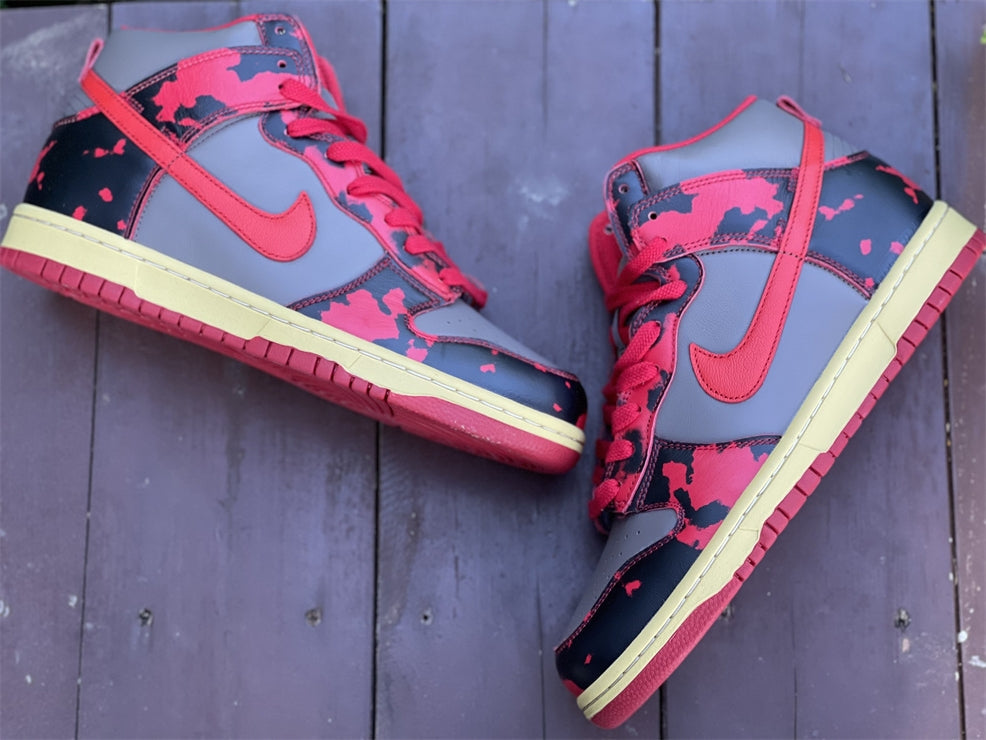 Nike Dunk High 1985 Red Acid Wash DD9404-600