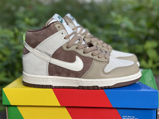 Nike Dunk High Light Chocolate