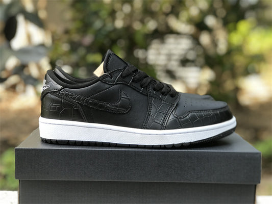 Air Jordan 1 Low  Golf Black Croc DD9315-003