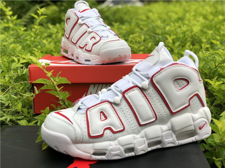 Nike Air More Uptempo White Varsity Red Outline (2018/2021)