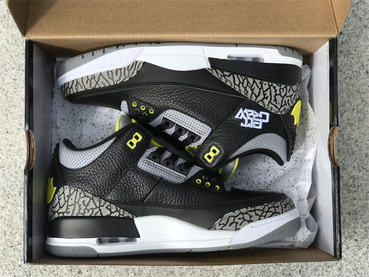 Air Jordan 3 Retro Oregon black and yellow duck